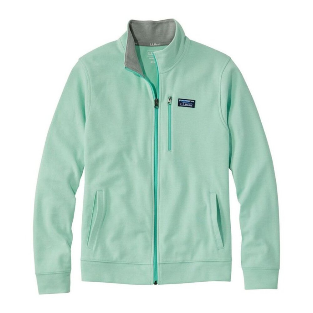 EUC Men's L.L. BEAN Comfort Stretch Piqué Full‎ Zip Sweatshirt | Size M